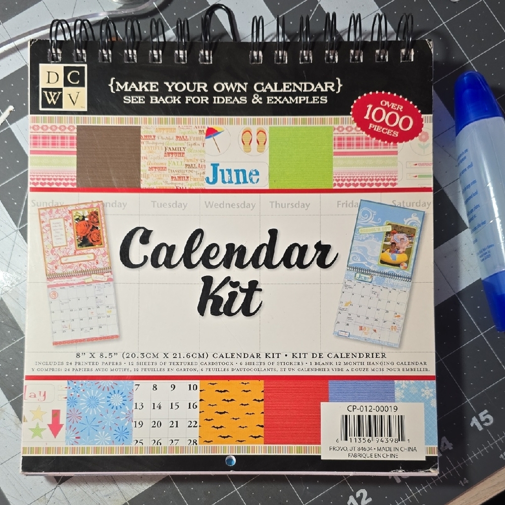 Calendar Kit - Black and White